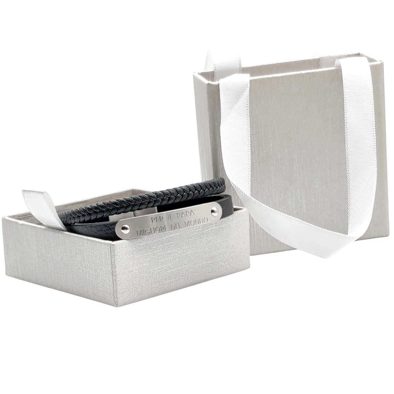 Bracciale Per il Papà Migliore del Mondo Acciaio Anallergico