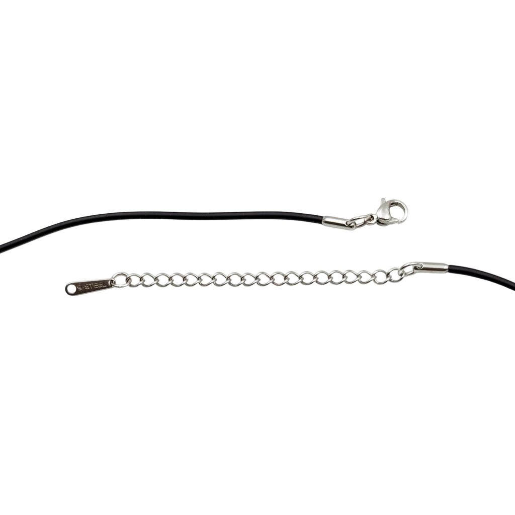 Collana Croce Bicolore Ti Amo Papà in Acciaio Anallergico