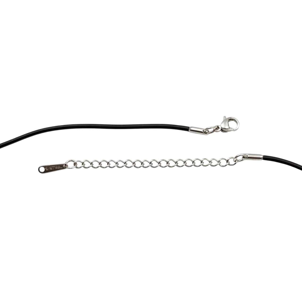 Collana Croce Bicolore Ti Amo Papà in Acciaio Anallergico